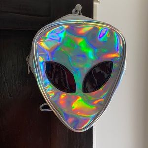 Metallic Alien Backpack